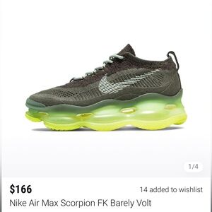 NIKE AIR MAX SCORPION VAPORMAX SNEAKERS